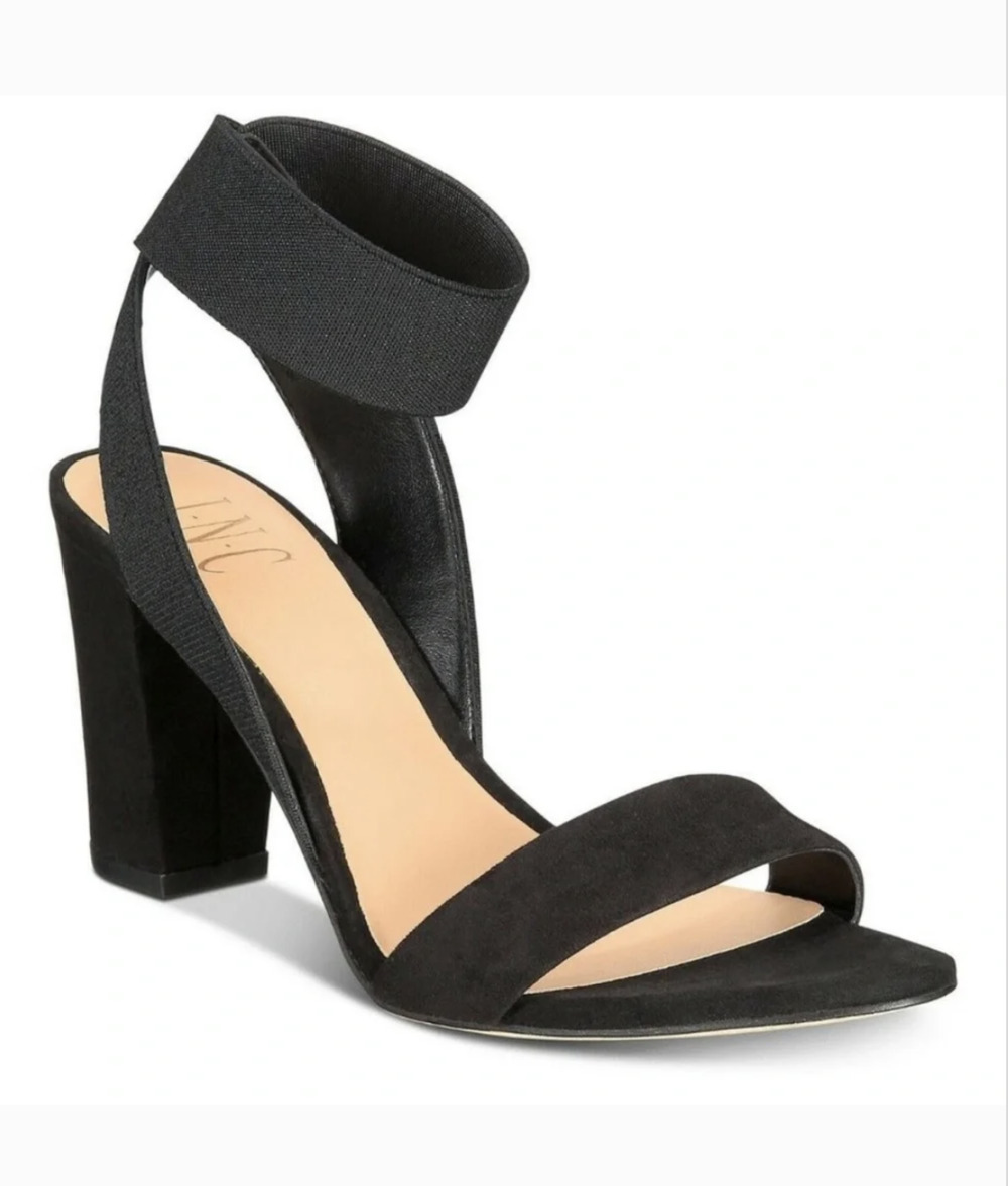 INC International Concepts Kiernan Round Toe Dress Heels Black Size 9 NWT